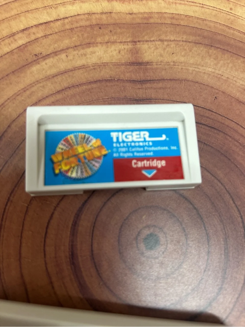 Vintage 2001 Tiger Wheel of Fortune Handheld Electronic Game Cartridge Tested